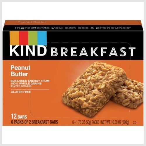 KIND Breakfast Bars, Peanut Butter, 6 Pack