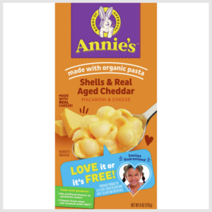 Annie's Real Aged Cheddar Shells Macaroni and Cheese Dinner with Organic Pasta