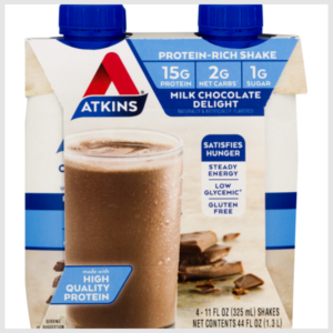 Atkins Protein-Rich Shake, Milk Chocolate Delight