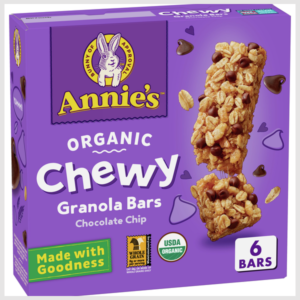 Annie's Organic Chewy Granola Bars, Chocolate Chip