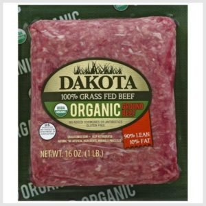 Dakota Beef, Ground, Organic, 90%/10%