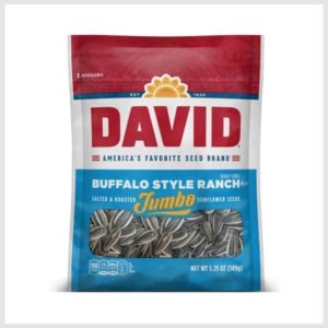 DAVID Roasted and Salted Buffalo Style Ranch Jumbo Sunflower Seeds