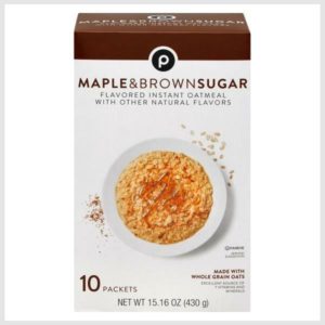 Publix Instant Oatmeal, Maple & Brown Sugar