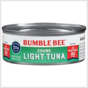 Bumble Bee Light Tuna in Vegetable Oil, Chunk