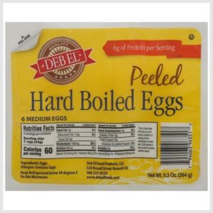 Deb El Eggs, Hard Boiled, Peeled, Medium