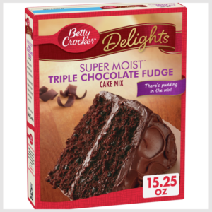 Betty Crocker Super Moist Triple Chocolate Fudge Cake Mix