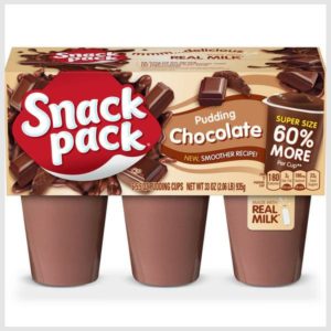 Snack Pack Chocolate Flavored Pudding