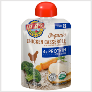 Earth's Best Chicken Casserole, Organic, Stage 3