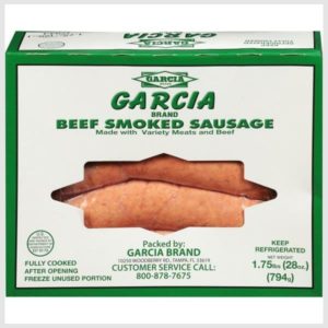 Garcia Brand Sausage, Smoked, Beef