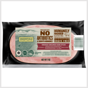 Greenfield Natural Meat Co. Smoked Uncured Ham Steak