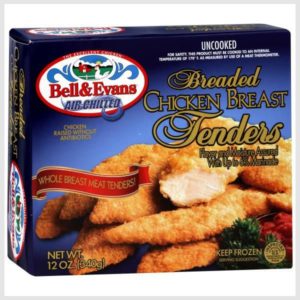 Bell & Evans Chicken Breast Tenders, Breaded, Uncooked