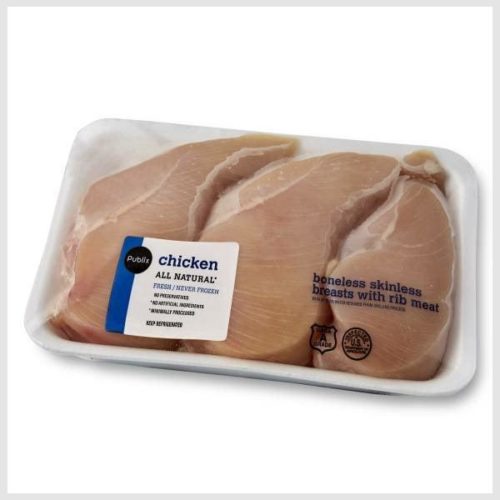 Publix Boneless Skinless Chicken Breast, USDA Grade A, 97% Fat Free, Vegetable Fed