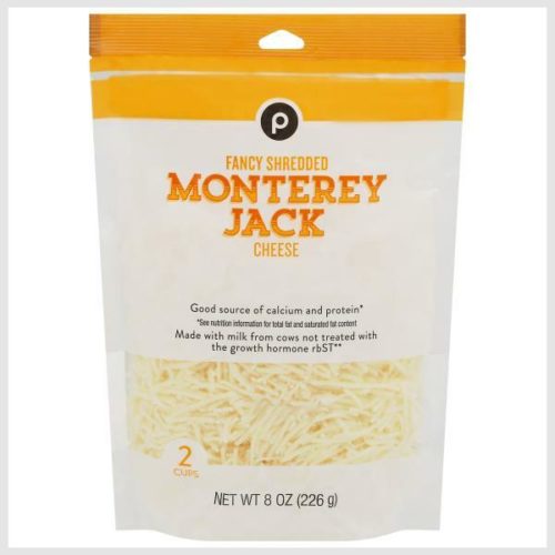 Publix Cheese, Monterey Jack, Fancy Shredded