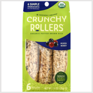 Friendly Grains Crunchy Rollers, Mixed Berry