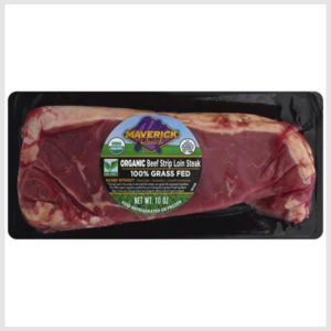 Maverick Ranch Beef Steak, Organic, Strip Loin Steak