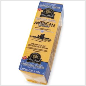 Boar's Head American Cheese, Yellow, 33% Lower Fat/36% Lower Sodium