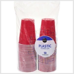 Publix Cups, Colored Plastic, 18 Ounce