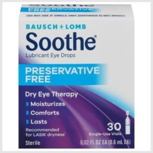 Bausch & Lomb Lubricant Eye Drops, Preservative Free