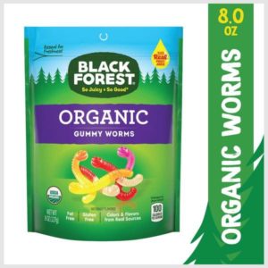 Black Forest Organic Gummy Worms Candy