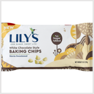 Lily's White Chocolate Style Gluten Free, Kosher, No Sugar Added Baking Chips