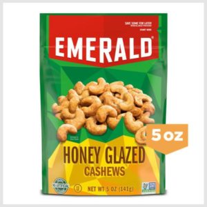 Emerald Honey Glazed Cashews