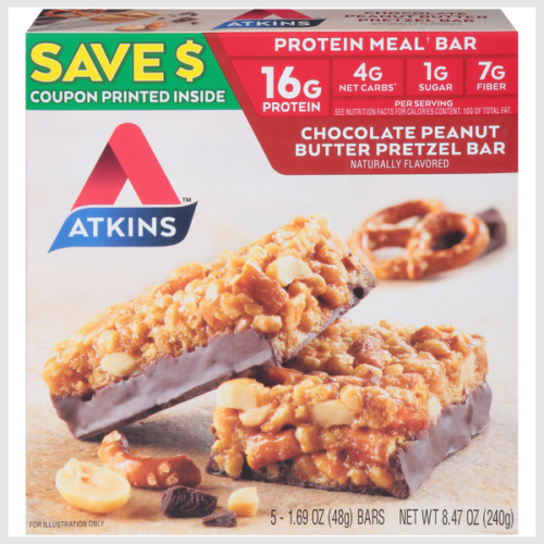 Atkins Protein Meal Bar, Chocolate Peanut Butter Pretzel