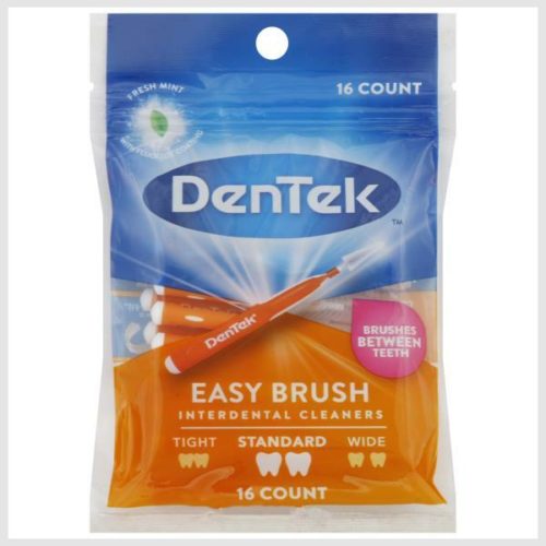 DenTek Interdental Cleaners Easy Brush Advanced Clean, Standard Teeth