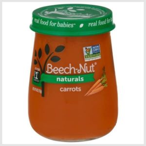 Beech-Nut Naturals Carrots Baby Food Jar