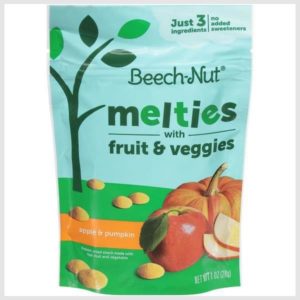 Beech-Nut Fruit & Veggie Melties, Apple, Pumpkin