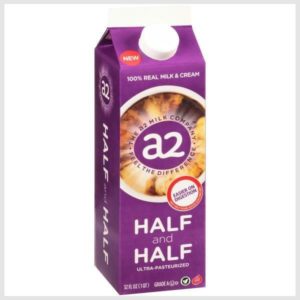 a2 Milk Half and Half, Ultra-Pasteurized