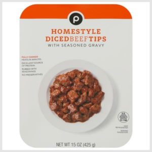 Publix Beef Tips, with Seasoned Gravy, Homestyle