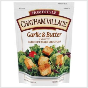 Chatham Village Garlic & Butter Flavored Large Cut Baked Croutons