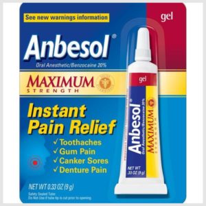 Anbesol Oral Pain Relief Medication