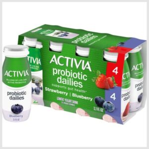 Activia Probiotic Dailies Strawberry & Blueberry Yogurt Drink, Variety Pack
