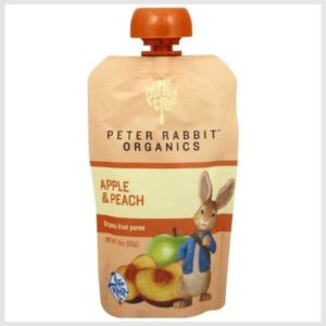 Peter Rabbit Organics Fruit Puree, Organics, Apple & Peach