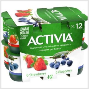 Activia Probiotic Blended Lowfat Yogurt Strawberry & Blueberry