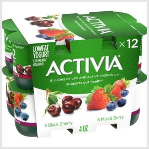 Activia Probiotic Black Cherry & Mixed Berry Variety Pack Yogurt