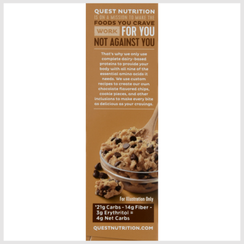 Quest Protein Bars, Chocolate Chip Cookie Dough Flavor