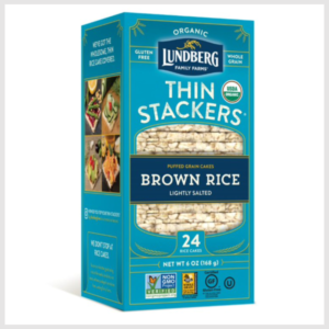 Lundberg Family Farms Organic Thin Stackers, Lightly Salted