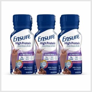 Ensure High Protein Nutrition Shake Milk Chocolate Ready-to-Drink Bottles