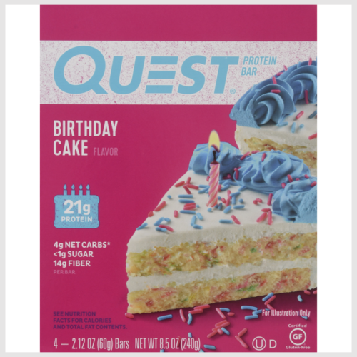 Quest Protein Bar Birthday Cake