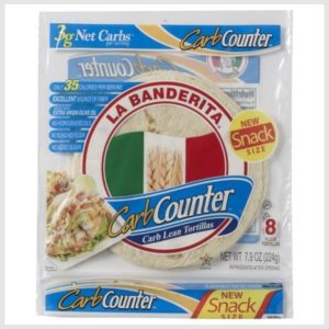 La Banderita Carb Counter Snack Size, 5.5" Low Carb Tortillas