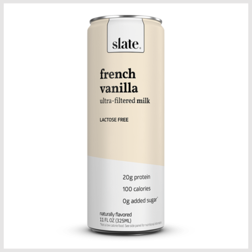 Slate French Vanilla Milk, 20g Protein, Lactose Free, 0g Added Sugar