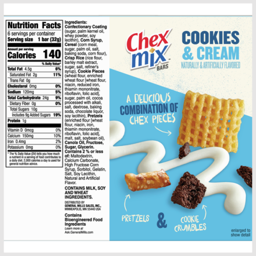 Chex Mix Cookies & Cream Treat Bar