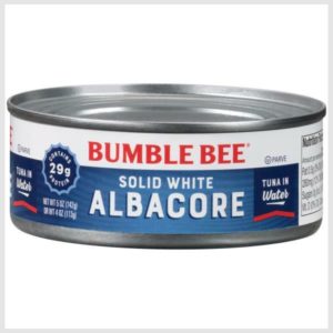 Bumble Bee Albacore, Solid White, in Water