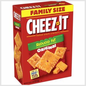 Cheez-It Cheese Crackers, Baked Snack Crackers, Reduce Fat Original, Family Size