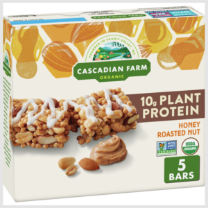 Cascadian Farm Organic Honey Roasted Nut Protein Granola Bars