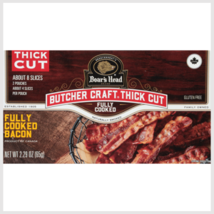Boar's Head Butcher Craft Thick Cut Naturally Smoked Bacon, Fully Cooked