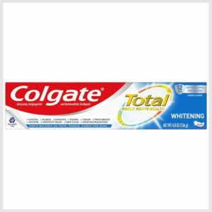 Colgate Total Whitening Toothpaste with Fluoride, Multi-Protection, Mint