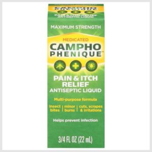 Campho-Phenique Antiseptic Liquid, Pain and Itch Relief, Medicated, Original Formula